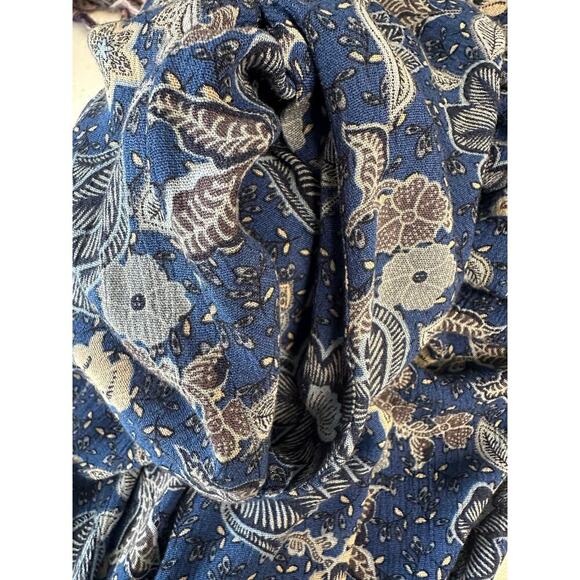 EVEREVE NWT Roan & Ryan Blue Willa Floral Maxi Dress S - Picture 11 of 11